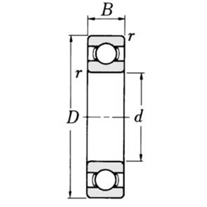 Roulement à billes 6203-2rs, 6203-2RS, 7200945, 720-0945, 0135-00481, 013500481, 89-3115-062034, 893115062034, ROULEMENT 62032RS,  38-7820,  6203-2RS-H2, 6023-LU