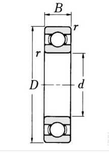 Roulement a billes 6308-2rs, 6308-2RS