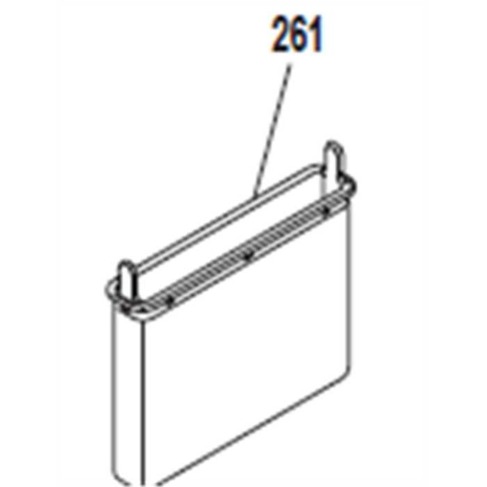 Sac a poussiere disqueuse Makita Dolmar pc-7614-v eK7651h, 166106-5, 320166106, 320 166 106