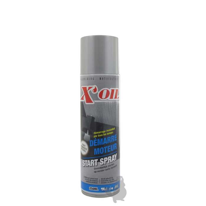 Aérosol XOIL pour démarrage à  froid des Moteurs. Bombe de 250ml., 8202411, 820-2411