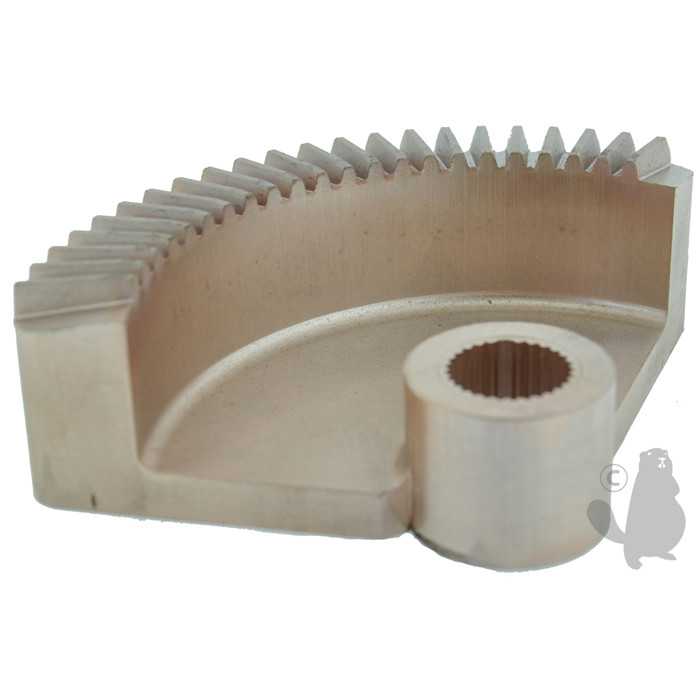 Secteur à dents adaptable pour AYP 100 degrés-alésage: 19 05mm. Remplace origine: 136874, 6406553, 640-6553