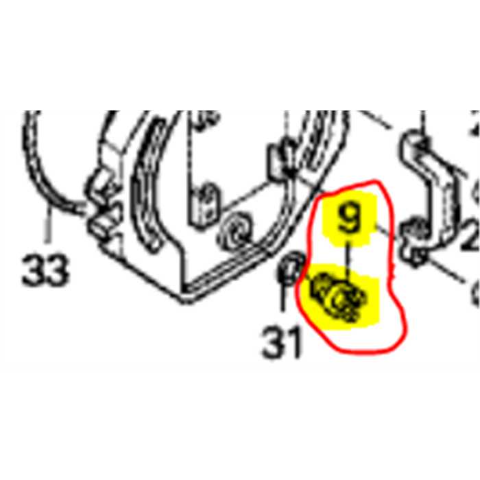 Bouchon de vidange HONDA WT20, 78117YB8003, 78117-YB8-003