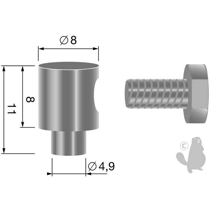 Serre-câble pour câbles jusque diam : 2 5mm., 6306847, 630-6847