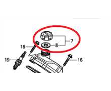 Bouchon de remplissage huile HONDA GX630-GX690, 15600Z6L000, 15600-Z6L-000