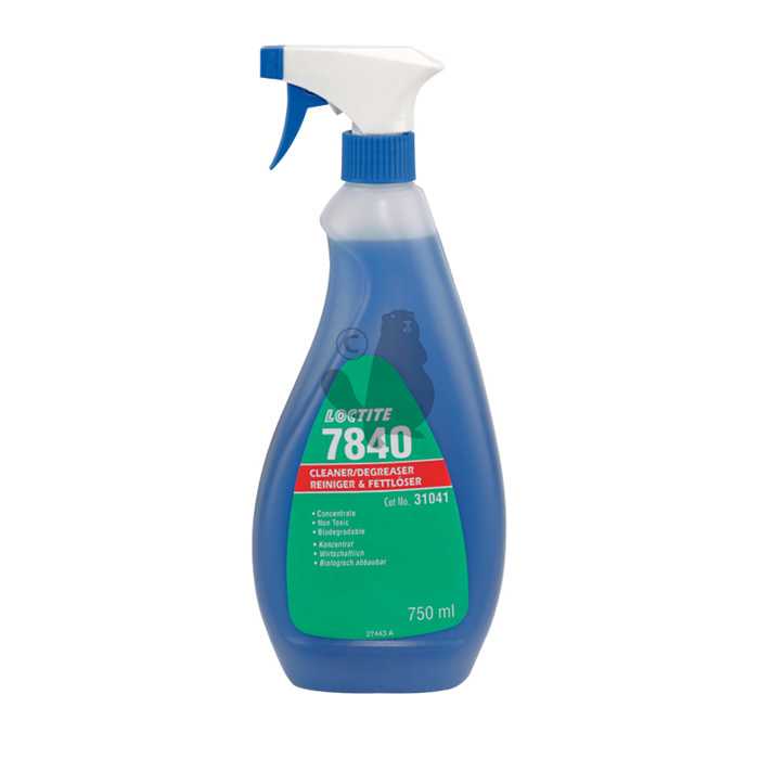 Nettoyant dégraissant concentré LOCTITE 7840 en spray de 750 ml pour applications multiples, 8207026, 820-7026