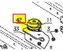 Silent bloc moteur ETESIA H100d blhp-bphp-skf-skm, 50911, ET50911, ET32324, 32324, ET-32324