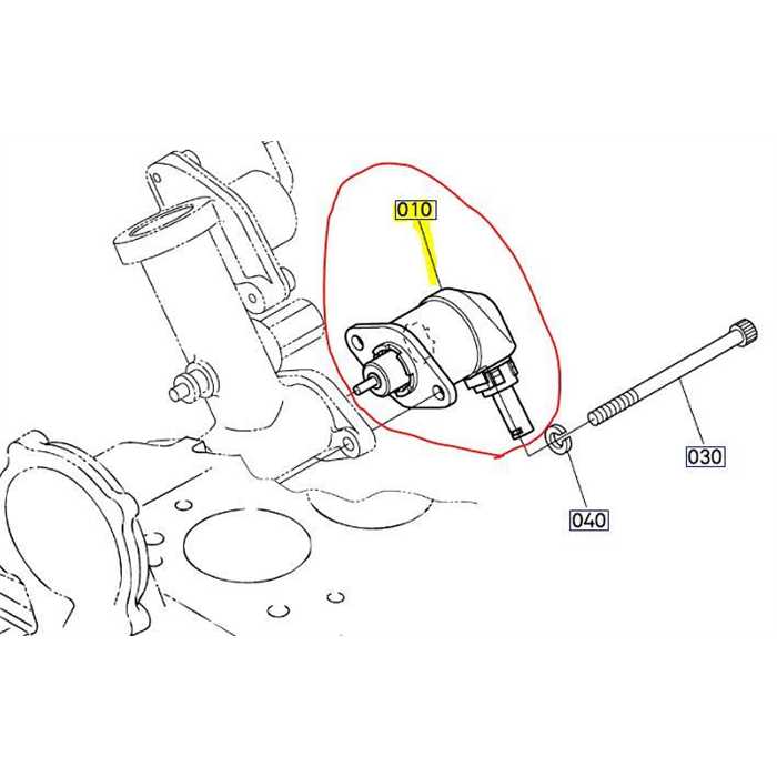 Solenoide arrêt moteur KUBOTA D1105, 1720860015, 17208-60015