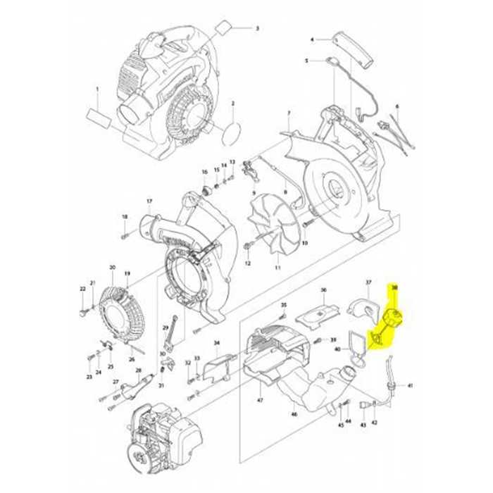 Bouchon de reservoir essence Makita BHX2501, 1254729, 125472-9