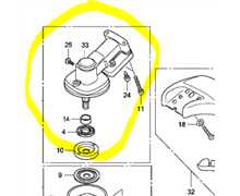 Renvoi d angle complet boite d' engrenage UMK435 2004 a 2006, 80021-VK5-003