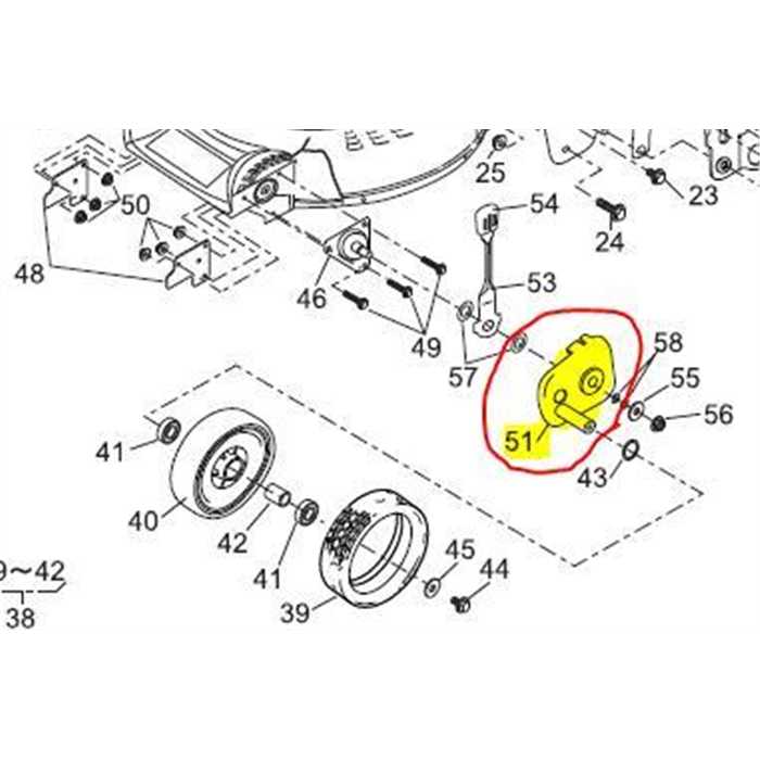 Support roue avant gauche ISEKI SW5210-BAE4-7 203mm, 1142129, 11142-129