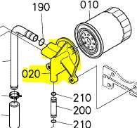 Support filtre hydraulique GR1600, K1243-3631-0, K124336310, K1241-36310, K124136310, K124136310