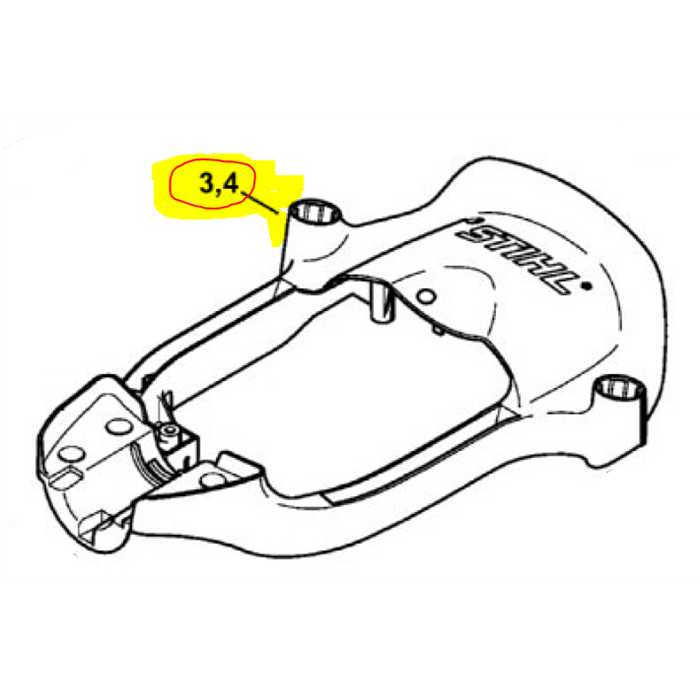 Support de poignée inférieur STIHL HS81-HS82, 42377914900, 4237-791-4900