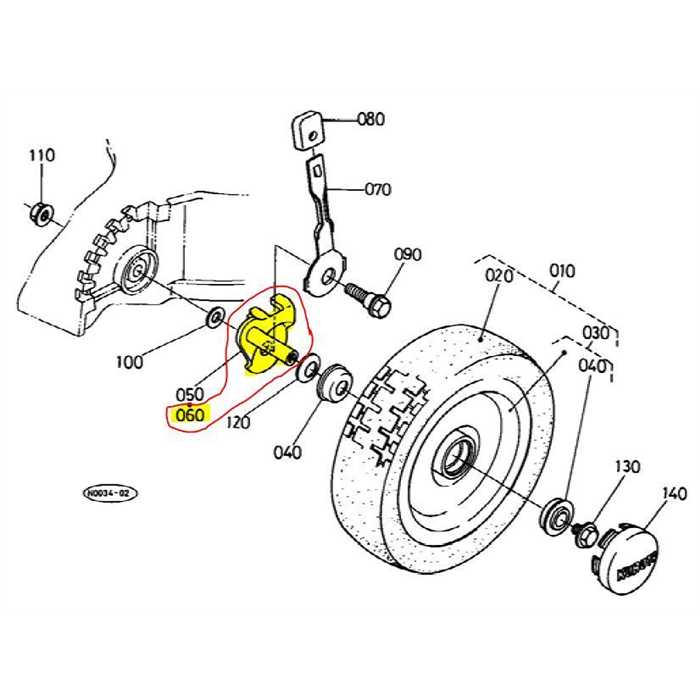 Support de réglage levier hauteur de coupe avant Droite Kubota, 6560131220, 65601-3122-0