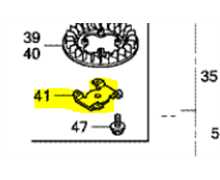 Support turbine lame HONDA HF2417, 72621VK1A10, 72621-VK1-A10