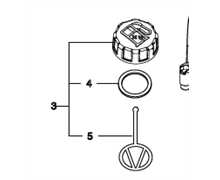 Bouchon réservoir ECHO hca 2400, 13100455830, 13100455730, EC13100455730