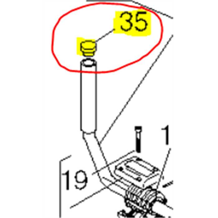 Bouchon bout manche double HONDA UMT, 3749860, AL3749860