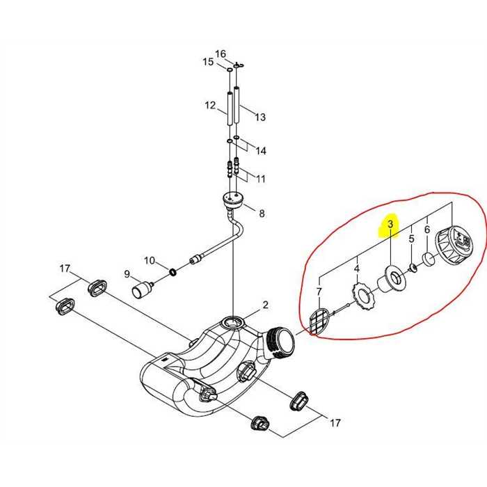 Bouchon de réservoir complet Shindaiwa EB221S-HT2200S, A033000120, A033-000120