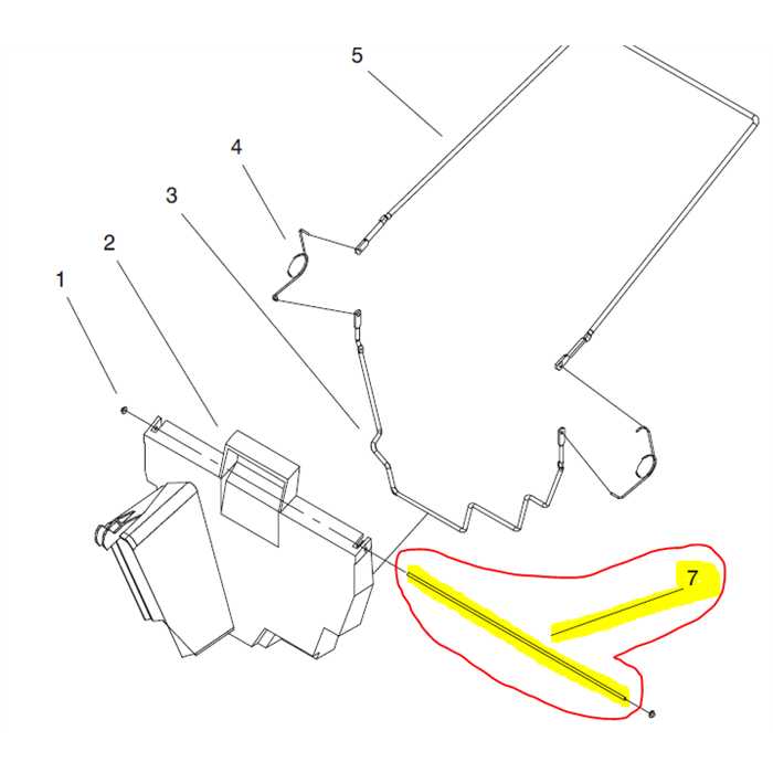 Tige verrouillage déflecteur de bac herbe tondeuse TORO, 930283, 93-0283