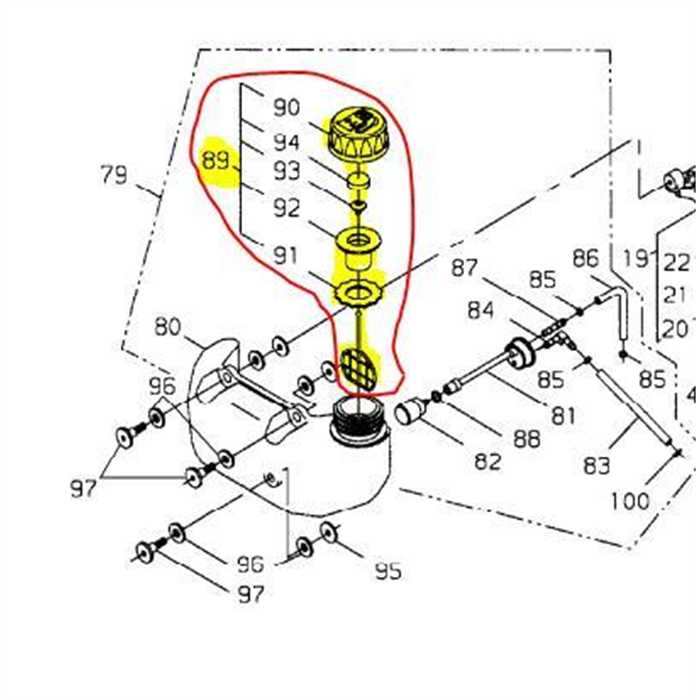 Bouchon de réservoir complet SHINDAIWA DH230-DH2510T, A033-000130, 62800-85020, SI6280085021