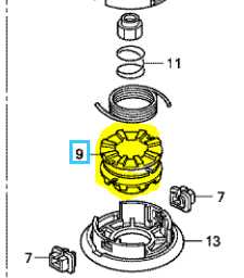 Bobine et bouton HONDA UMK425, 72563-VL6-P31