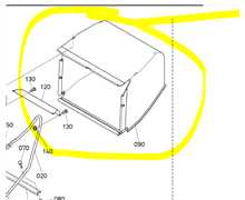 Toile de bac KUBOTA GR1600 II, K6304-6354-0, K630463540