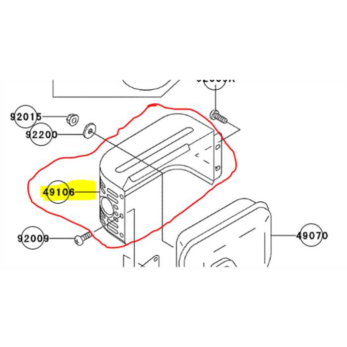 Tole de protection échappement KAWASAKI fc, 491062446, 49106-2446