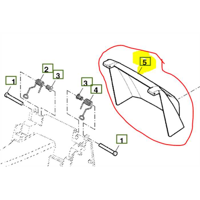 Trappe déflecteur herbe John Deere rr47kb, 12698, SAU12698