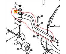 Tube support rouleau antiscalp, 28440, ET28440