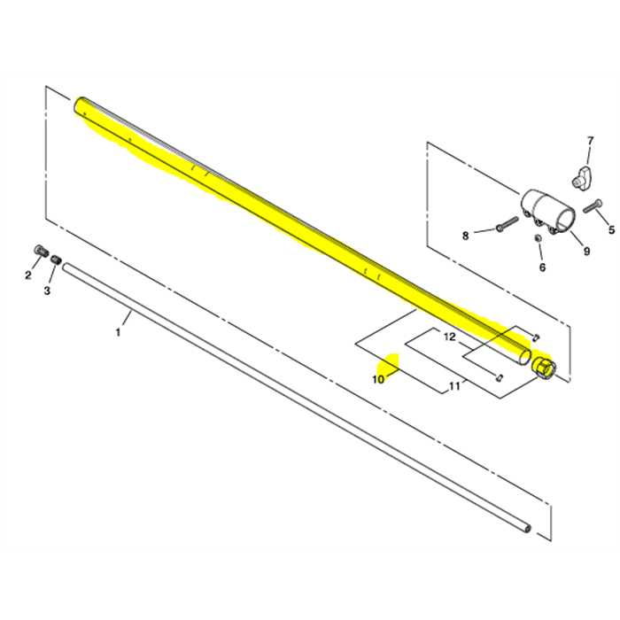 Tube de rallonge élagueuse sur perche ECHO ppt300es, C050001030