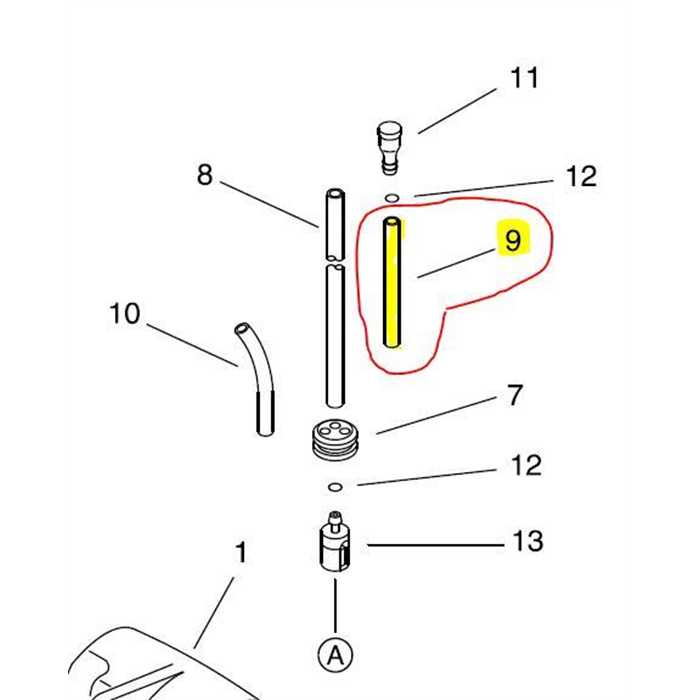 Tuyau de mise a air réservoir ECHO GT222ES, V471001200, V471-001200