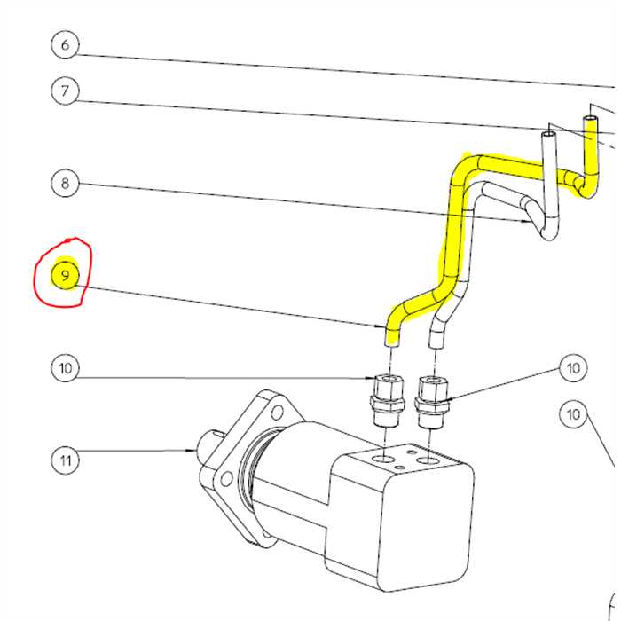 Tuyau hydraulique avant droit ELIET GZC MPA01162530, MPA01162530