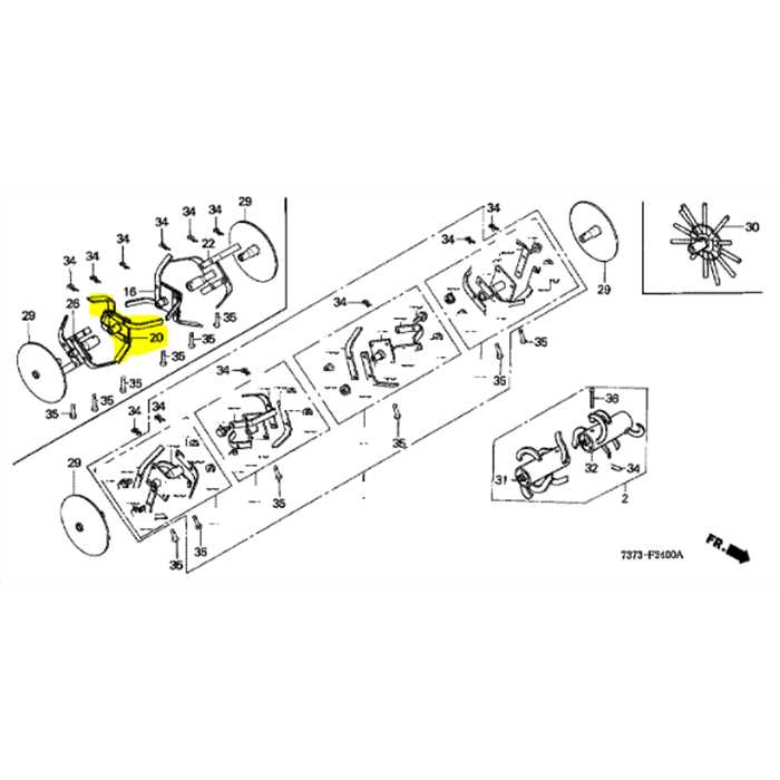 Tuyau comp principal g F210-f220, 72120-737-C20ZA