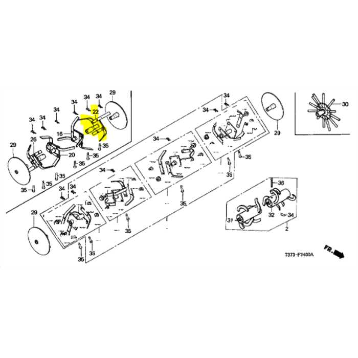 Tuyau comp prolongement d F210-f220, 72210-737-C20ZA