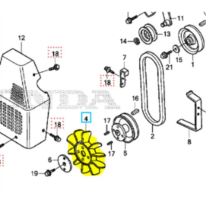  Ventilateur transporteur HONDA hp500, 40491-776-003, 40491776003