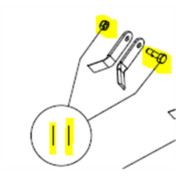 BOULON ET ECROU POUR FLEAUX OREC - ACTIVE, 83161083500, 0PTF083000, 83-1610-835-00, PTCC45500, AC-PTCC45500