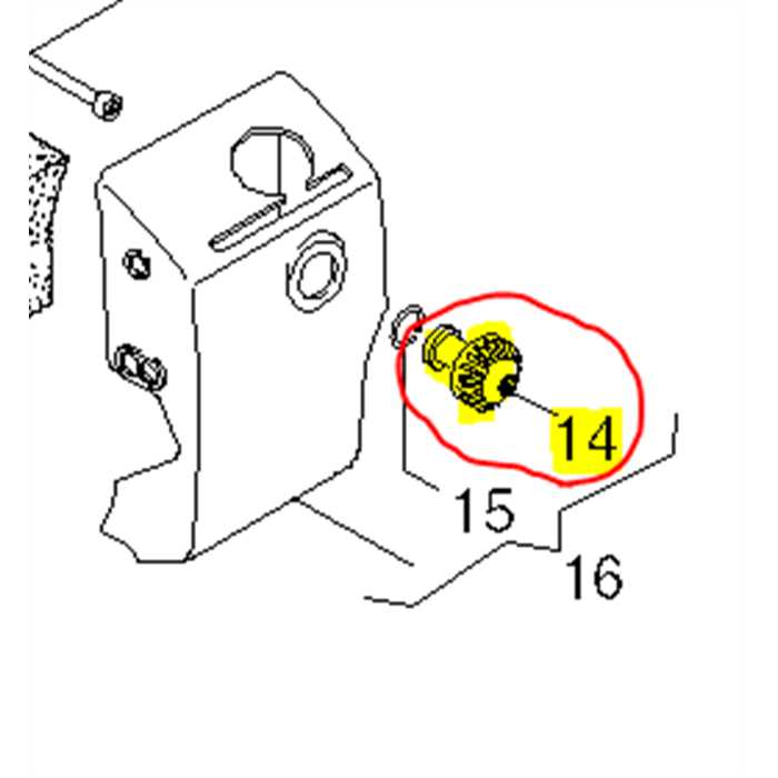 Vis couvercle de filtre a air HONDA UMT, 8749950, AL8749950