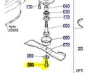 Vis de lame KUBOTA gauche G18-G21-GR2100 filet droit 2x, 01176-51230, 0117651230