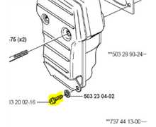 Vis de pot courte K950, 503200216, 5032002.16