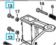 Vis de pression attache de remorque motoculteur 12x40, 90133-715-000, 90133715000