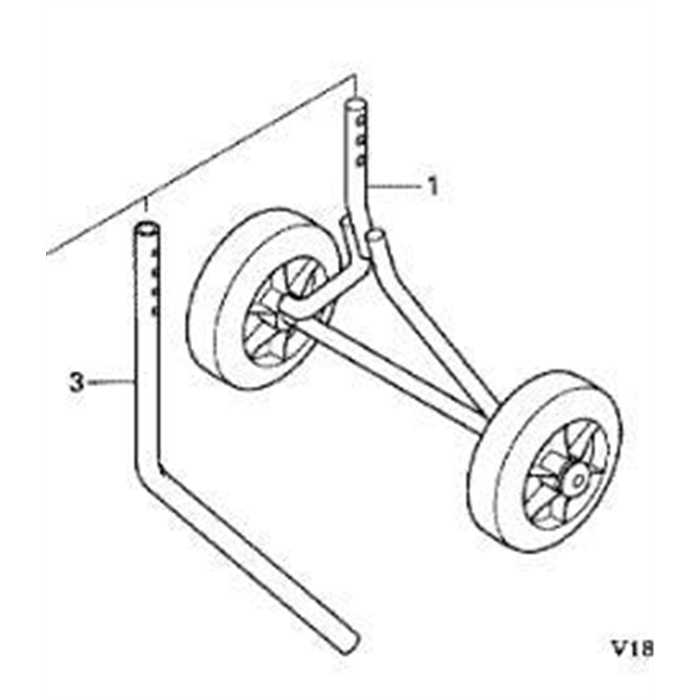 Roue de transport pour motobineuse honda FG201, 42710V18640