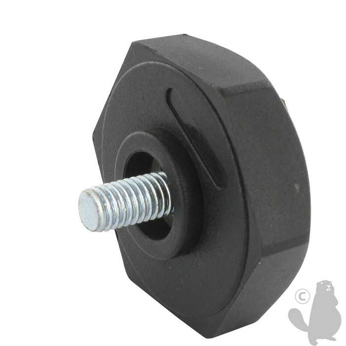 Vis de Lame adaptable isolée pour WOLF TR30/35 diam : 8 x 1 25 L: 12mm.Remplace origine: 4325 021., 6402207, 640-2207