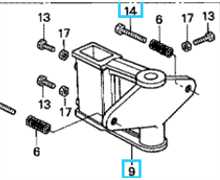 Vis de pression attache de remorque motoculteur 12x50, 90141-703-611, 90141703611