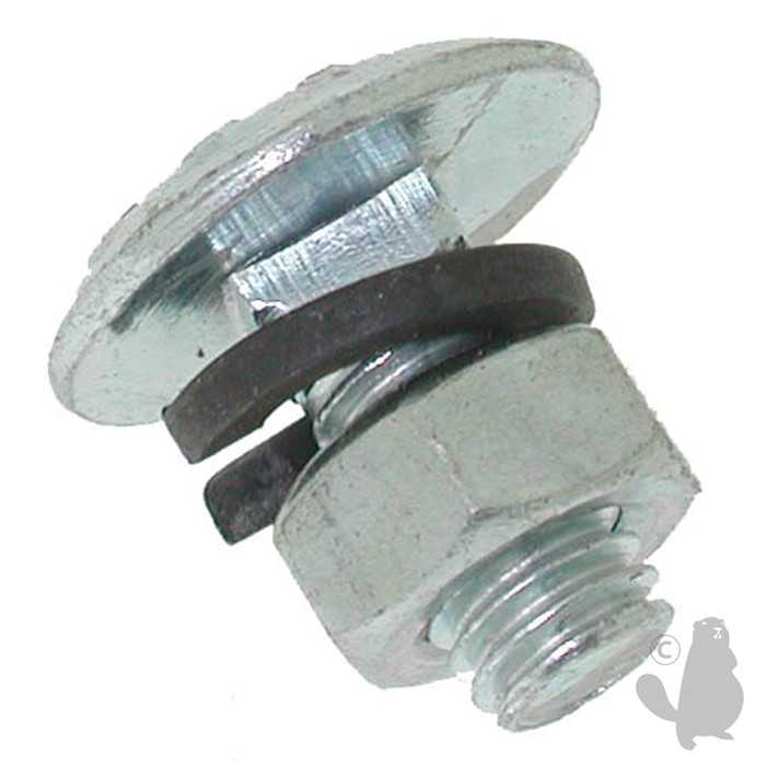 Vis de Lame avec écrou et rondelle adaptable pour GUTBROD - L: 16mm diam : 6mm, 6403906, 640-3906