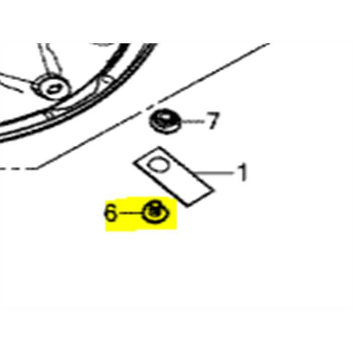 Vis lame Miimo 5mm HONDA Miimo HRM3000 Miimo3000, M5X6, 90101-VP9-000