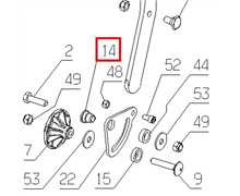 Entretoise réglage de manche ETESIA PRO53 lk, 40530, ET40530