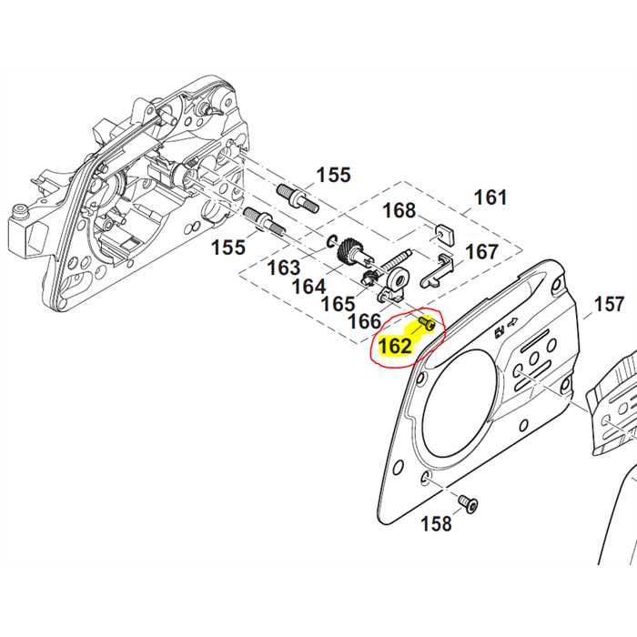 Vis maintien de tendeur de chaine Dolmar PS350-PS420, 915535100, 915.535.100