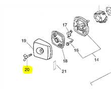 VIS PAPILLON DE FILTRE A AIR ECHO HCR1500, 21041752730, 210417-52730