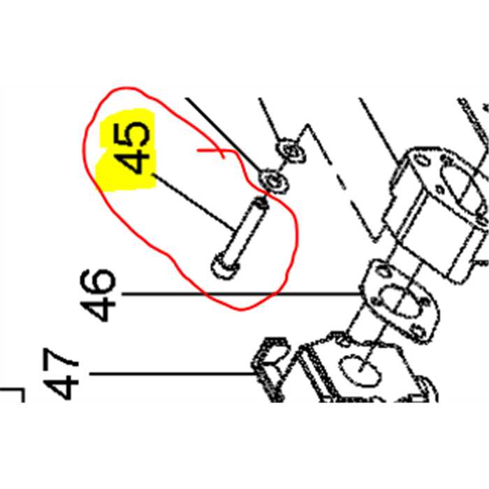 Vis support de carburateur Makita bbc5700, 030070, BB030070