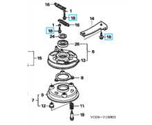 Boulon de bride HONDA, 90014952000, 90014-952-000