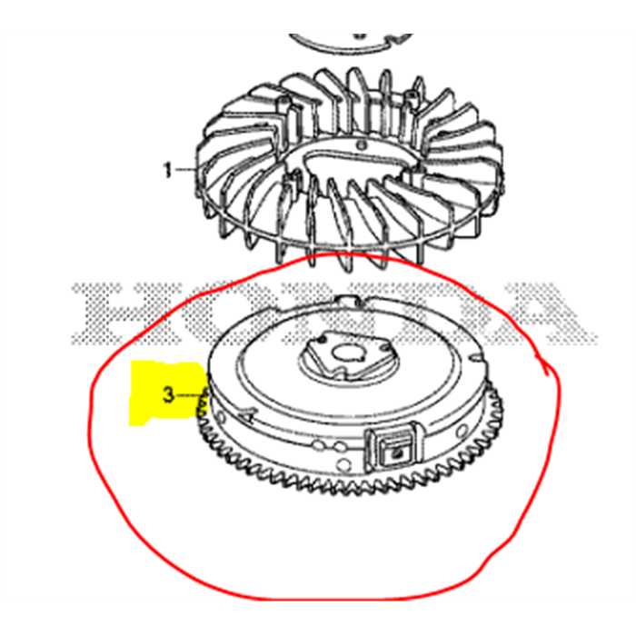 Volant magnetique HONDA HF2417, 31110Z0A800, 31110-Z0A-800